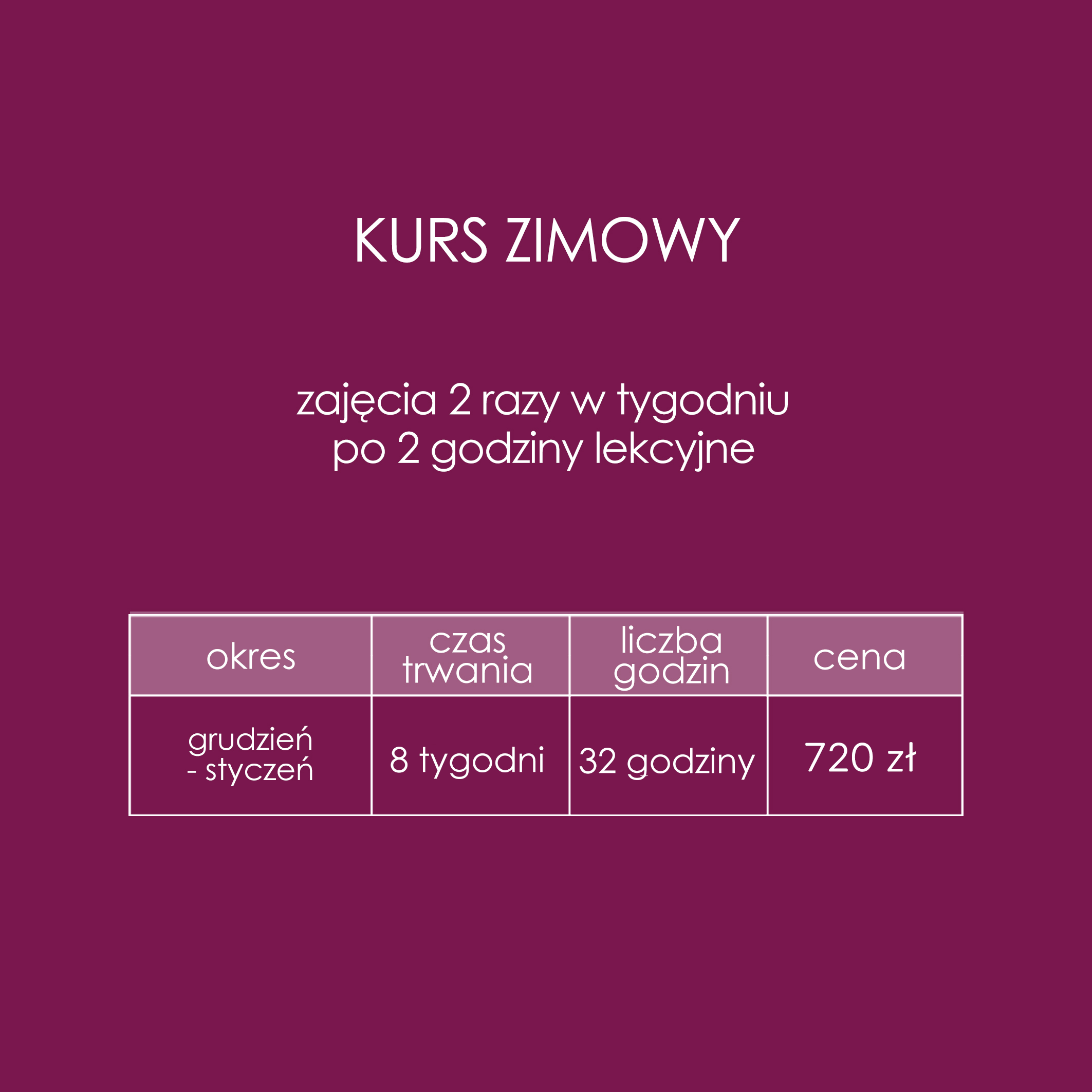 zimowy kurs new2021